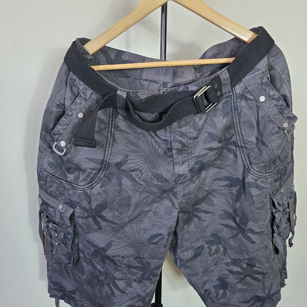 Men's Camouflage Cargo Shorts with Belt